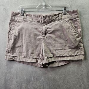 Caslon Shorts Womens Sz 14 Tan Brown Casual Flat Front Bermuda